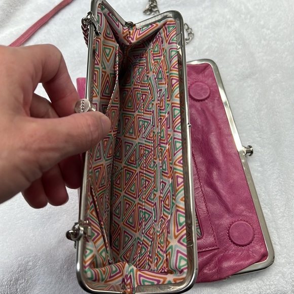 HOBO Pink Crossbody Bag with Chain Strap - Picture 4 of 8